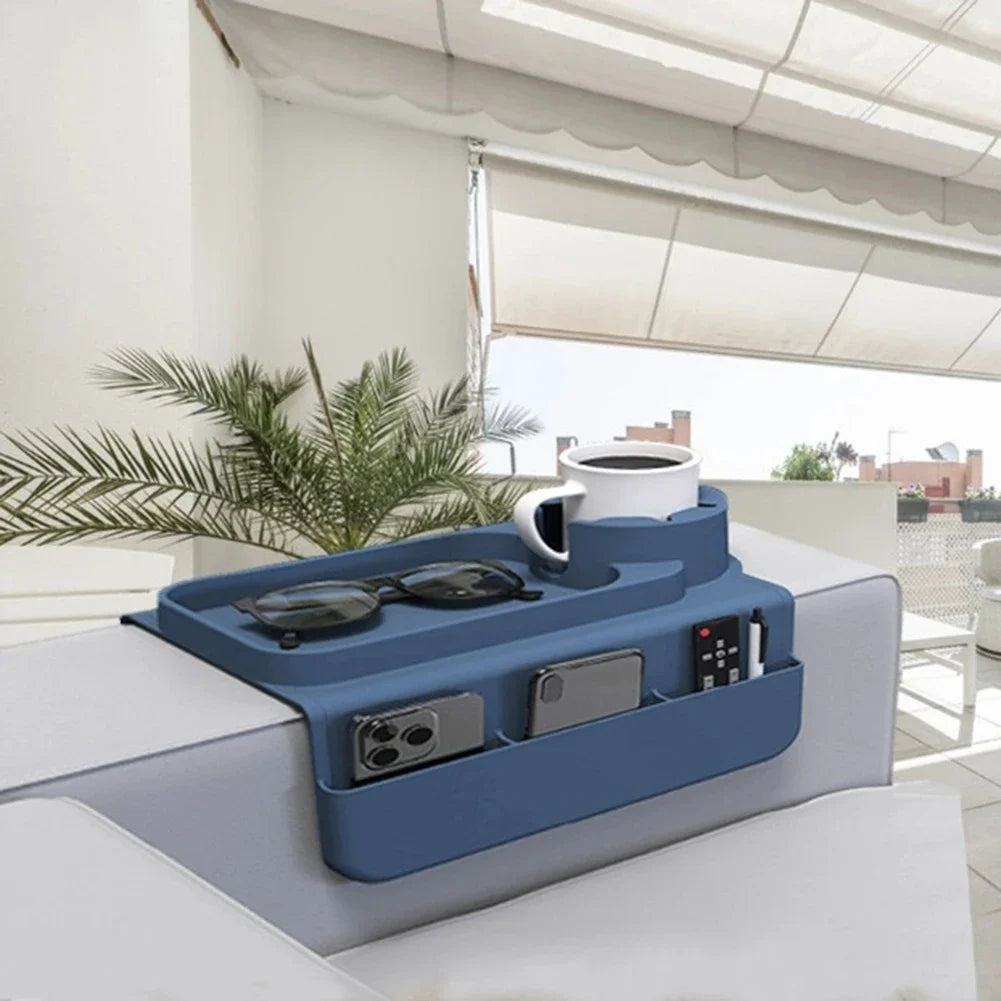 Silicone Couch Cup Holder Tray