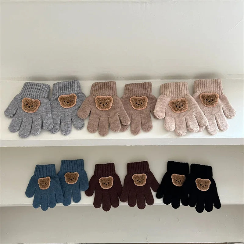Kids Thick Bear Mittens