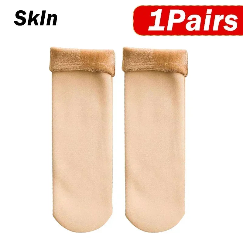 Women Winter Thicken Warm Short Socks- 1/2/4/5Pair