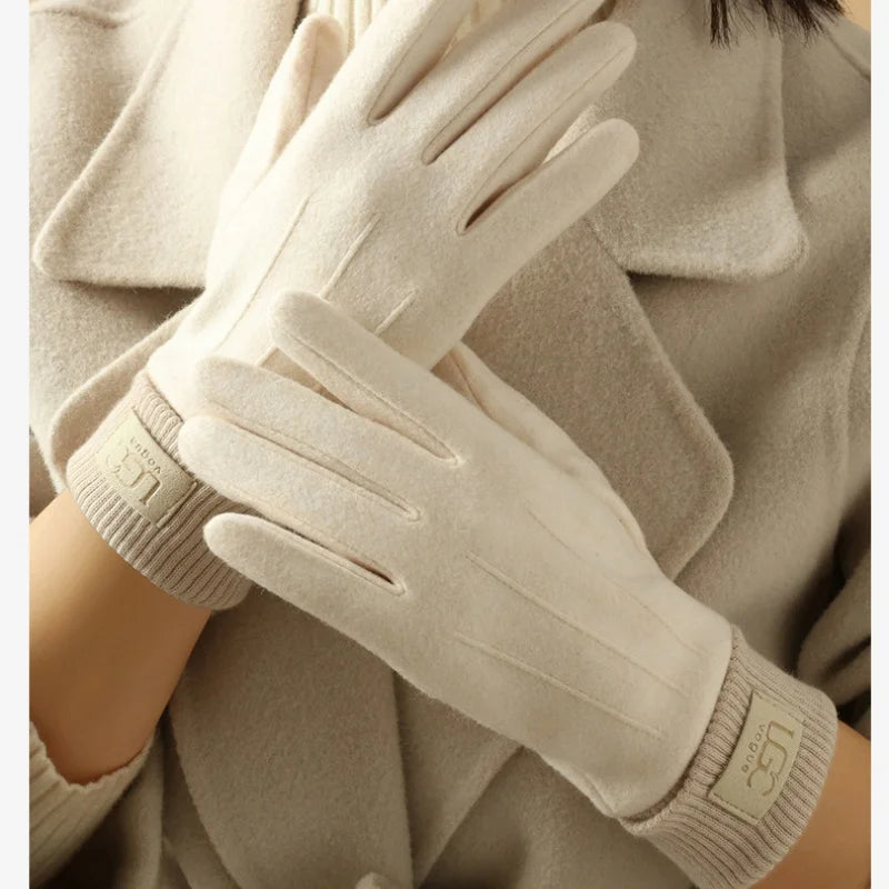 Winter Cashmere Gloves for Women Warm Touch Screen