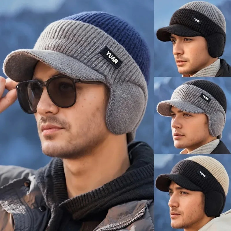 Men’s Dual-Tone Knit Baseball Cap