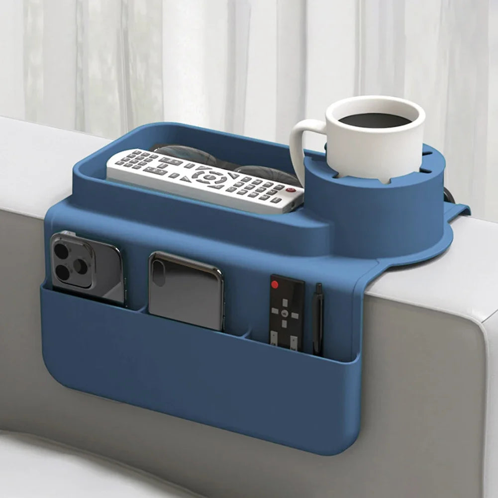 Silicone Couch Cup Holder Tray