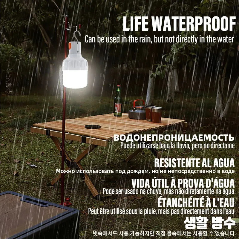 Outdoor USB Rechargeable LED Lamp Bulbs High Brightness