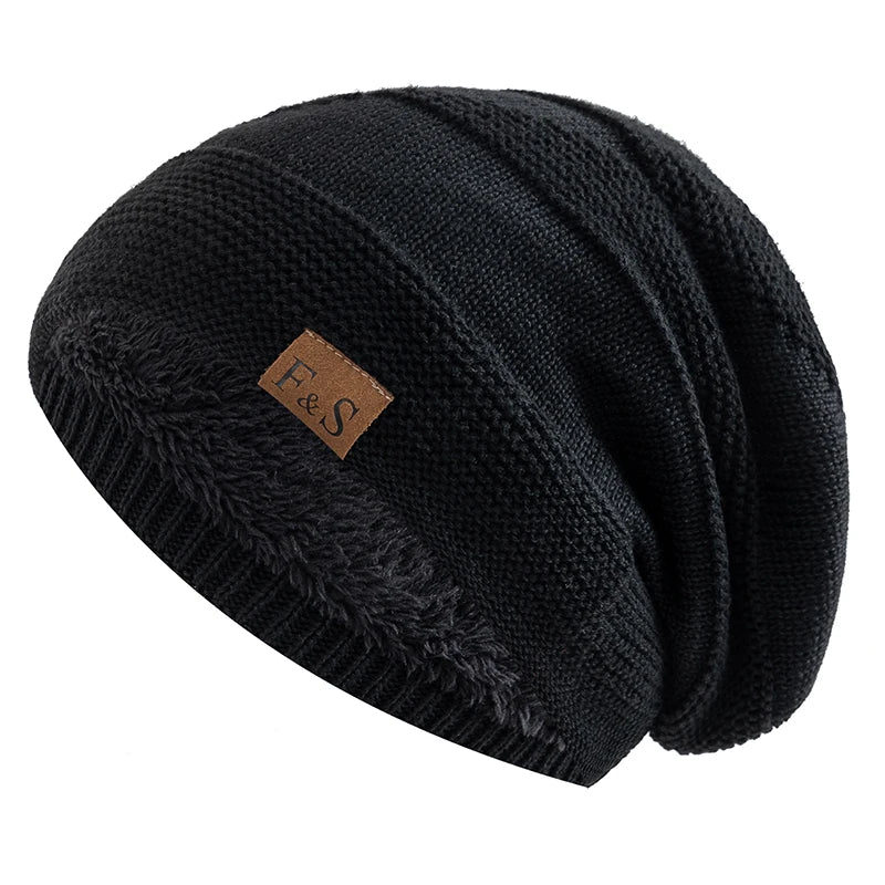 Warm Fur-Lined Casual Beanie