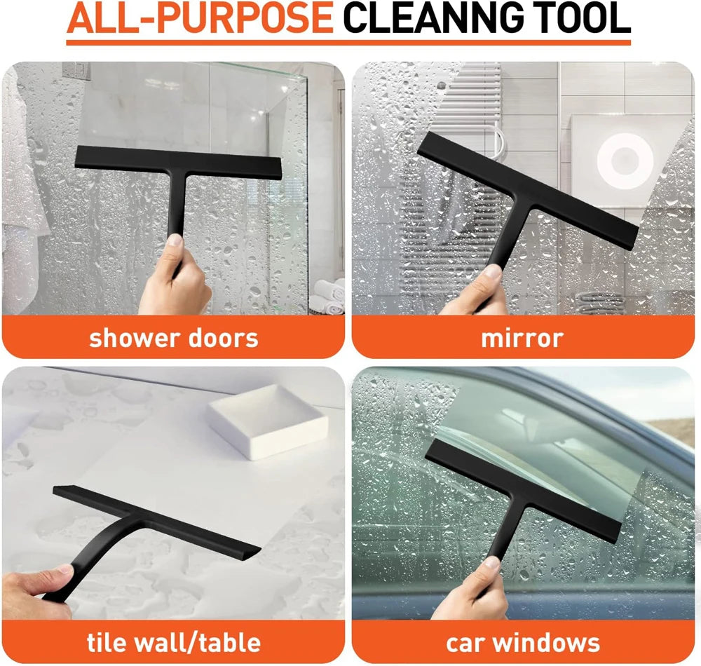 Matte Black Silicone Squeegee Streak