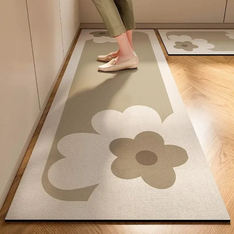 1/2PC Kitchen Floor Mat Non-Slip And Oil Resistant