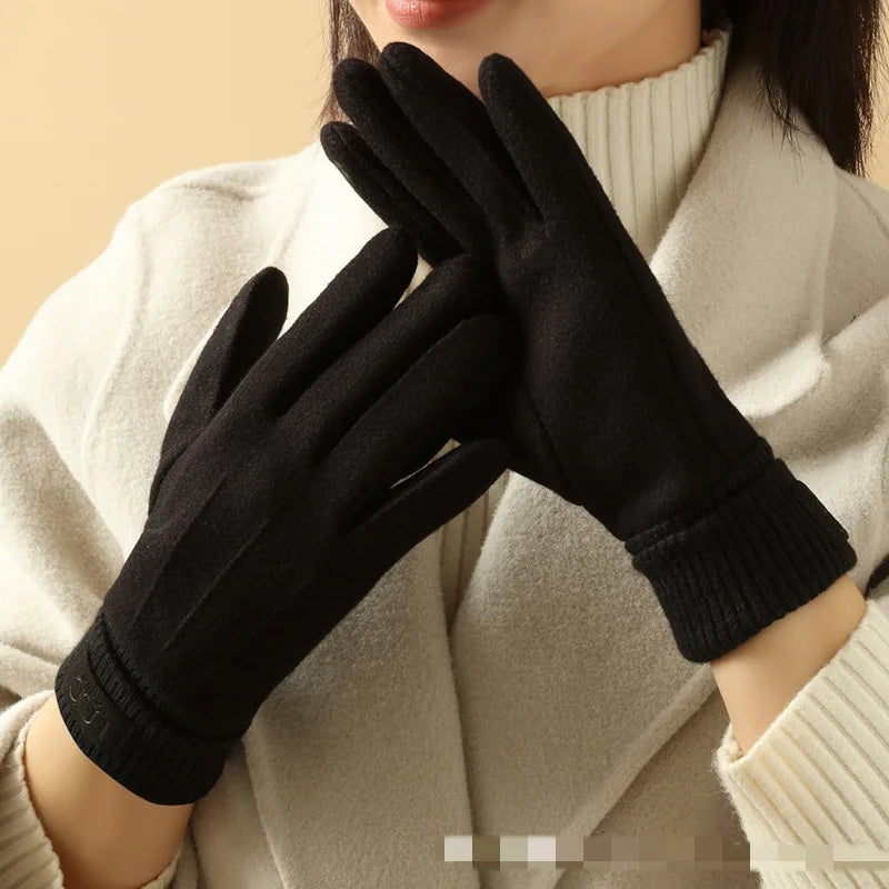 Winter Cashmere Gloves for Women Warm Touch Screen