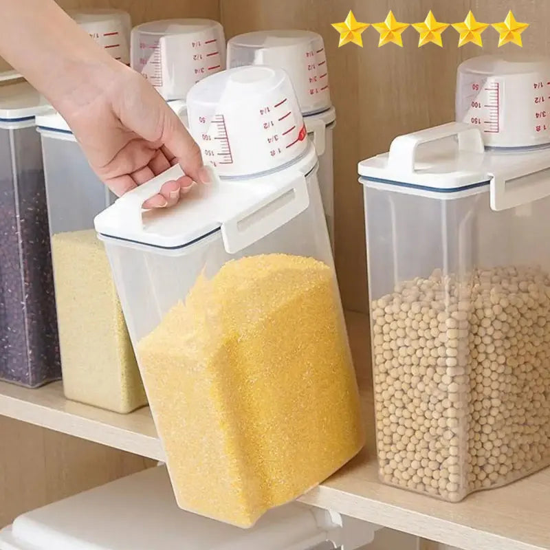 1pc Rice And Grains Food Storage Canister