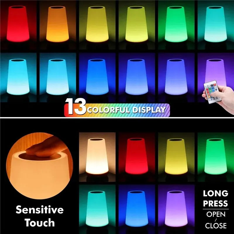 13 Color Changing Night Light Remote Control