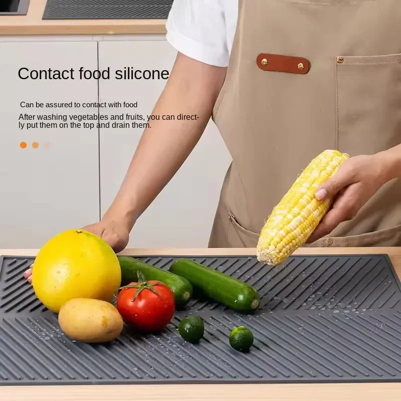 1PC Silicone Drain Pad Drying Mat