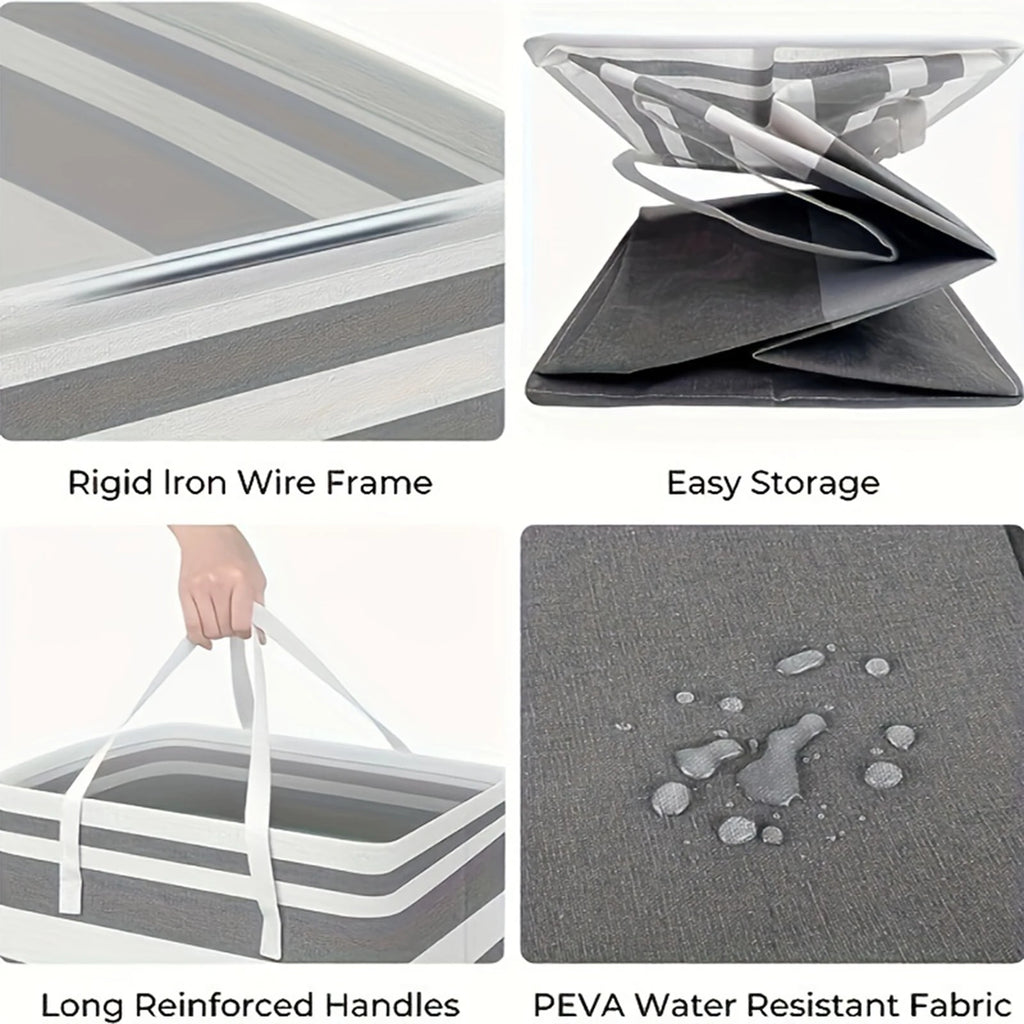 75L Large Laundry bags Baskets with Handles  40*30*60cm