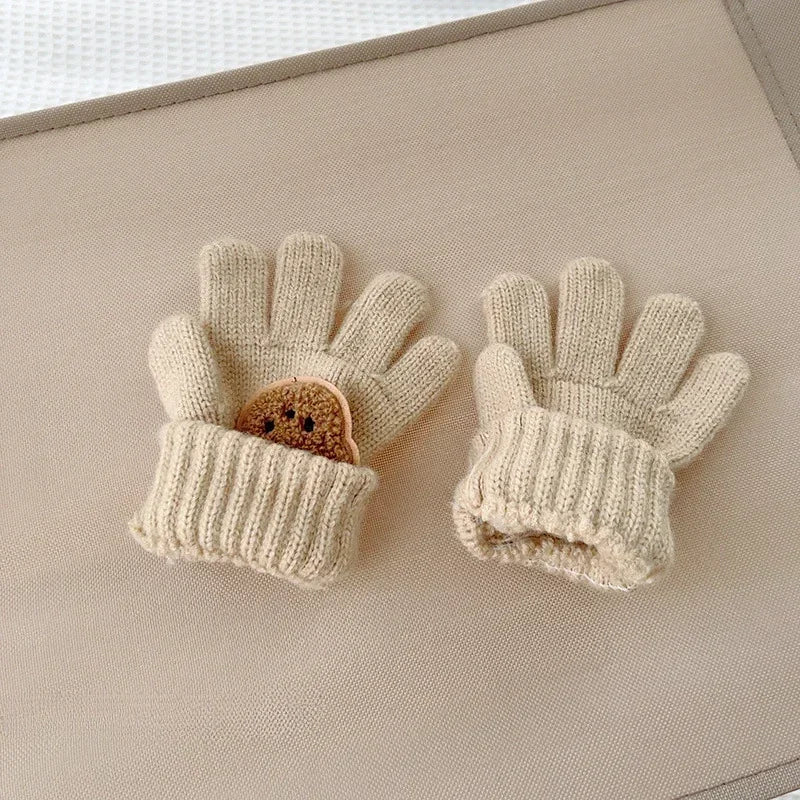 Kids Thick Bear Mittens