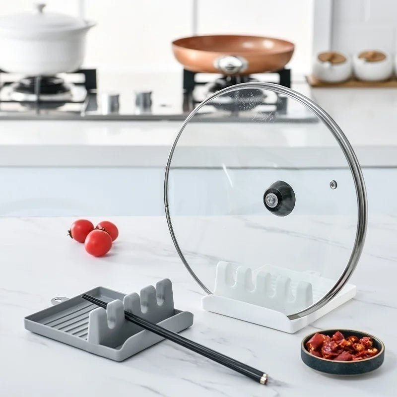 Kitchen Utensil & Spoon Rest Holder - Multi-Function Organizer