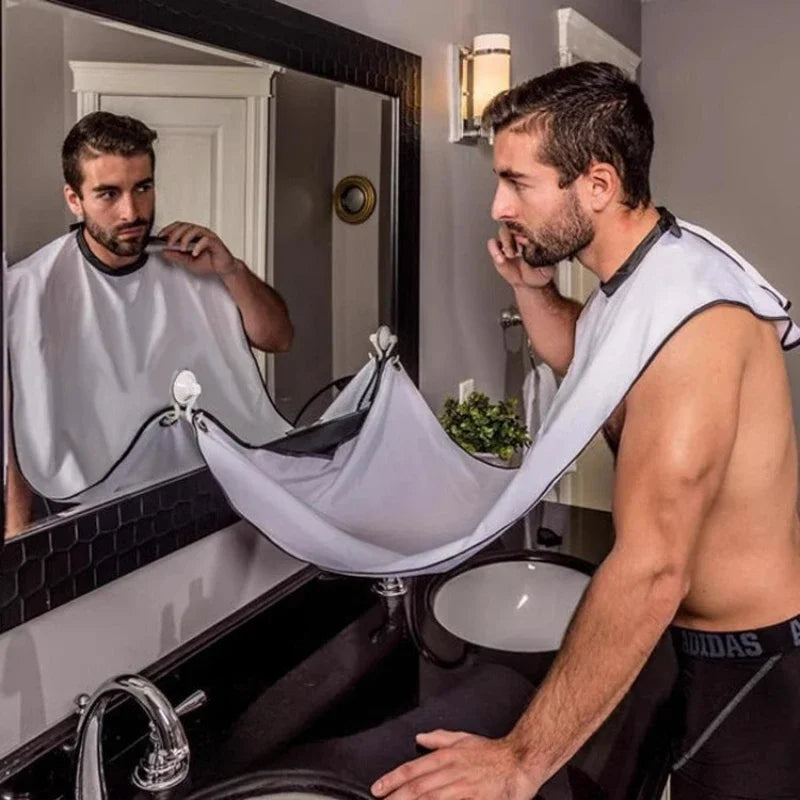 Men’s Shaving Apron with Suction Cups