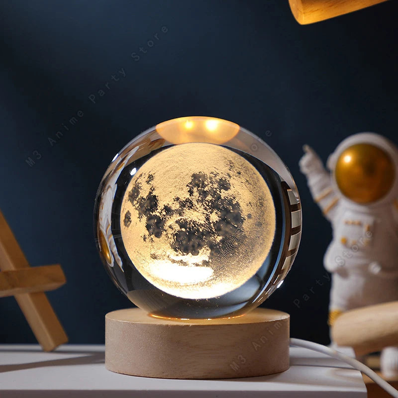 Unique 3D Crystal Ball Night Light
