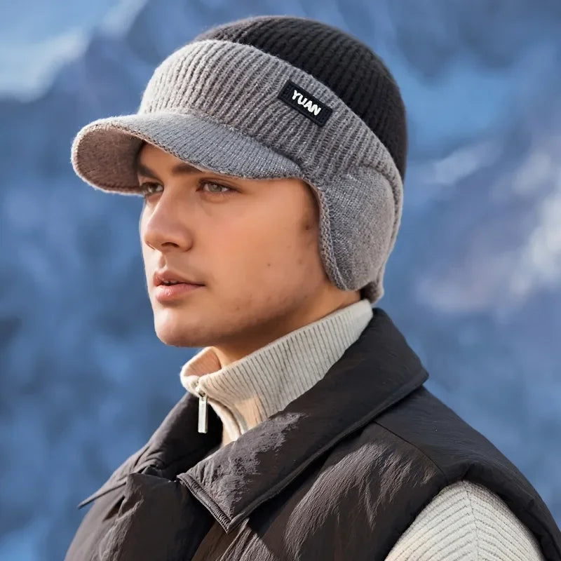 Men’s Dual-Tone Knit Baseball Cap