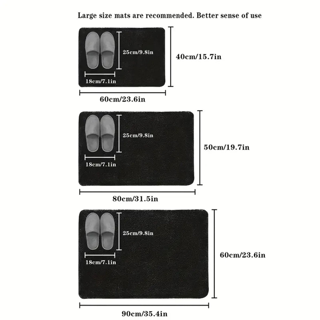 3D Non Slip Bathroom .Washable Quick Drying