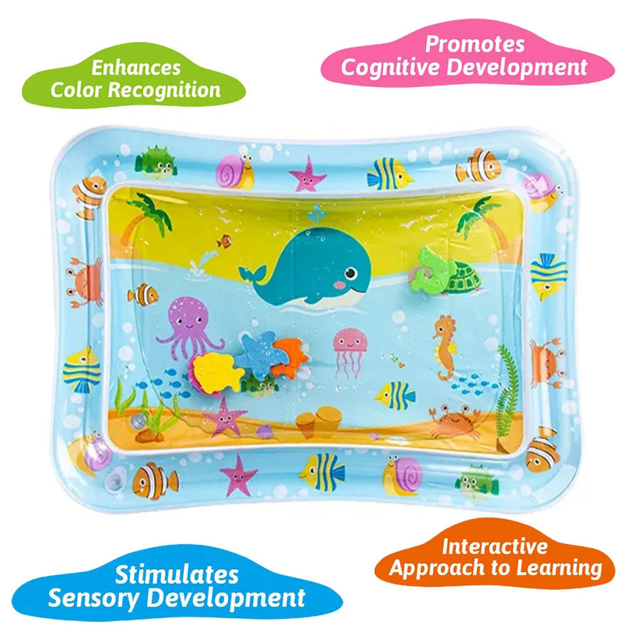 Inflatable Baby Water Play Mat – Tummy Time Activity for Infants