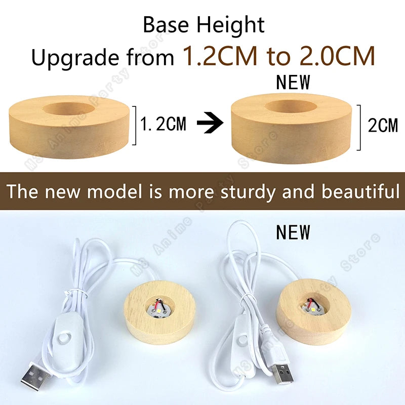 Unique 3D Crystal Ball Night Light