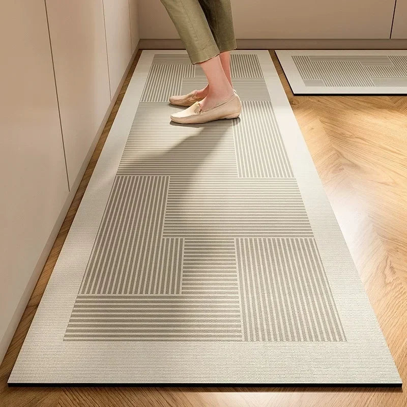 1/2PC Kitchen Floor Mat Non-Slip And Oil Resistant