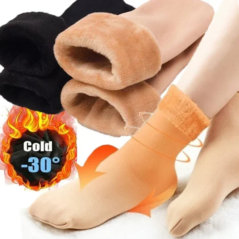 Women Winter Thicken Warm Short Socks- 1/2/4/5Pair