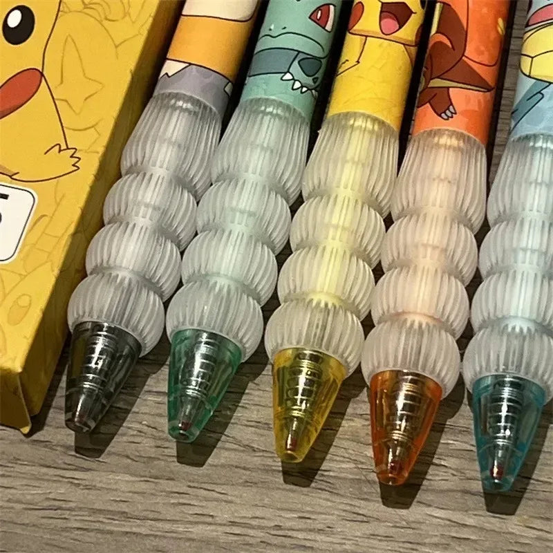 5-Pack Pokémon Cartoon Gel Pens