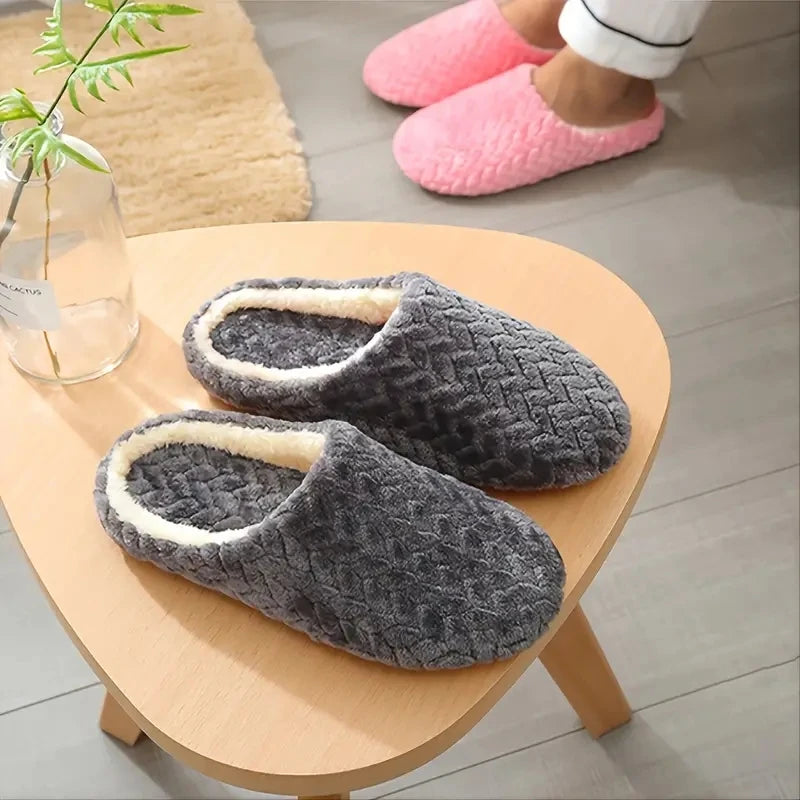 Unisex Fluffy Indoor Slippers