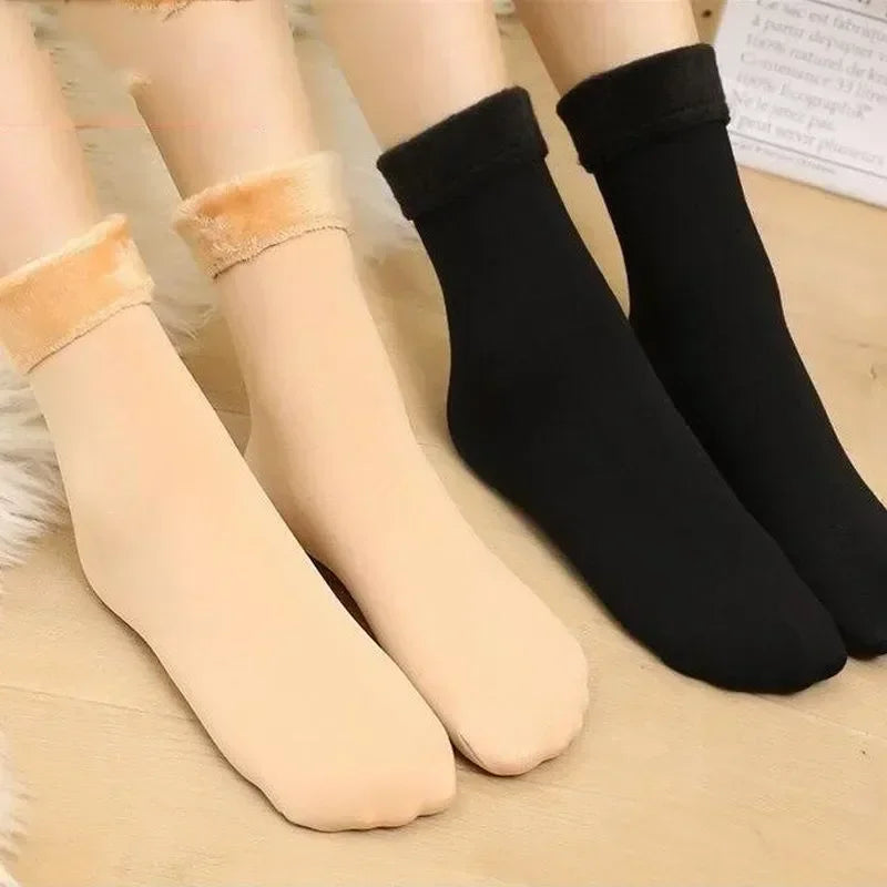 Women Winter Thicken Warm Short Socks- 1/2/4/5Pair