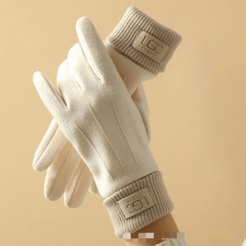 Winter Cashmere Gloves for Women Warm Touch Screen
