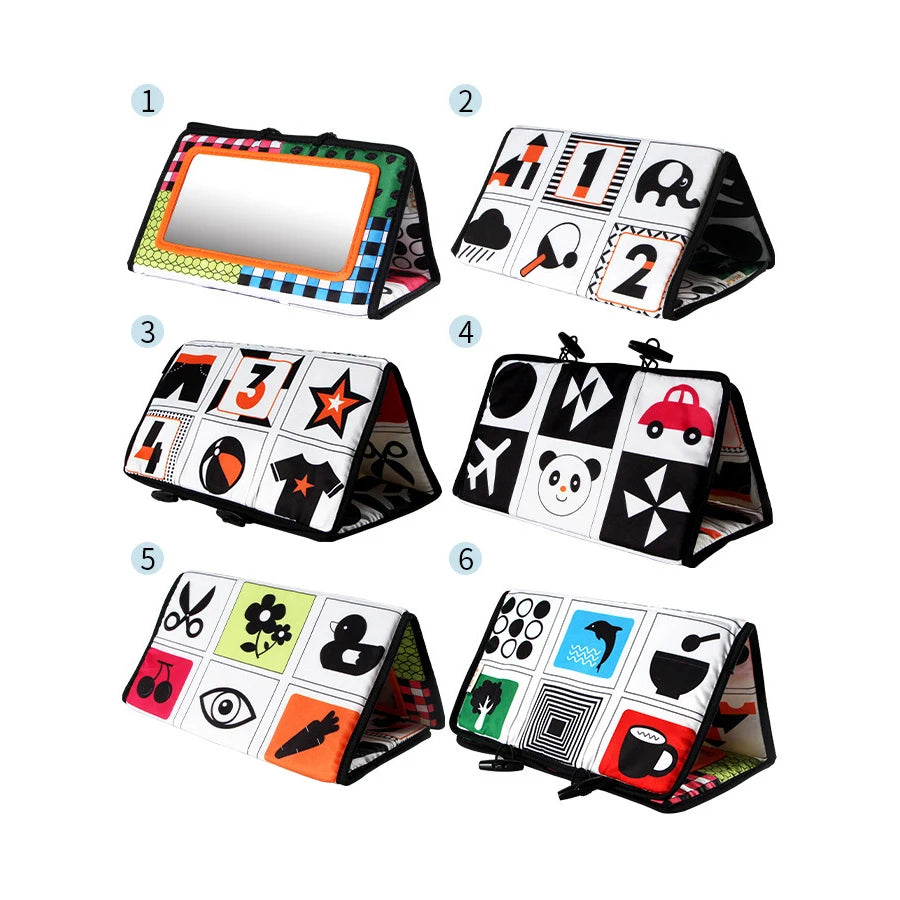 Infant Activity Soft Book – Visual Development & Tummy Time Toy for Toddlers