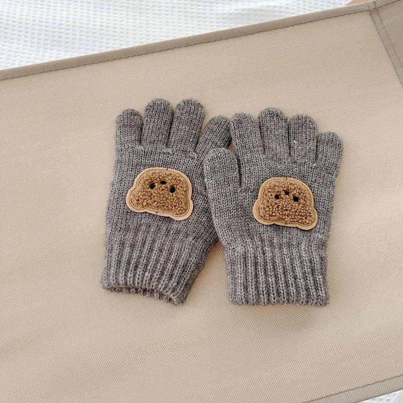 Kids Thick Bear Mittens
