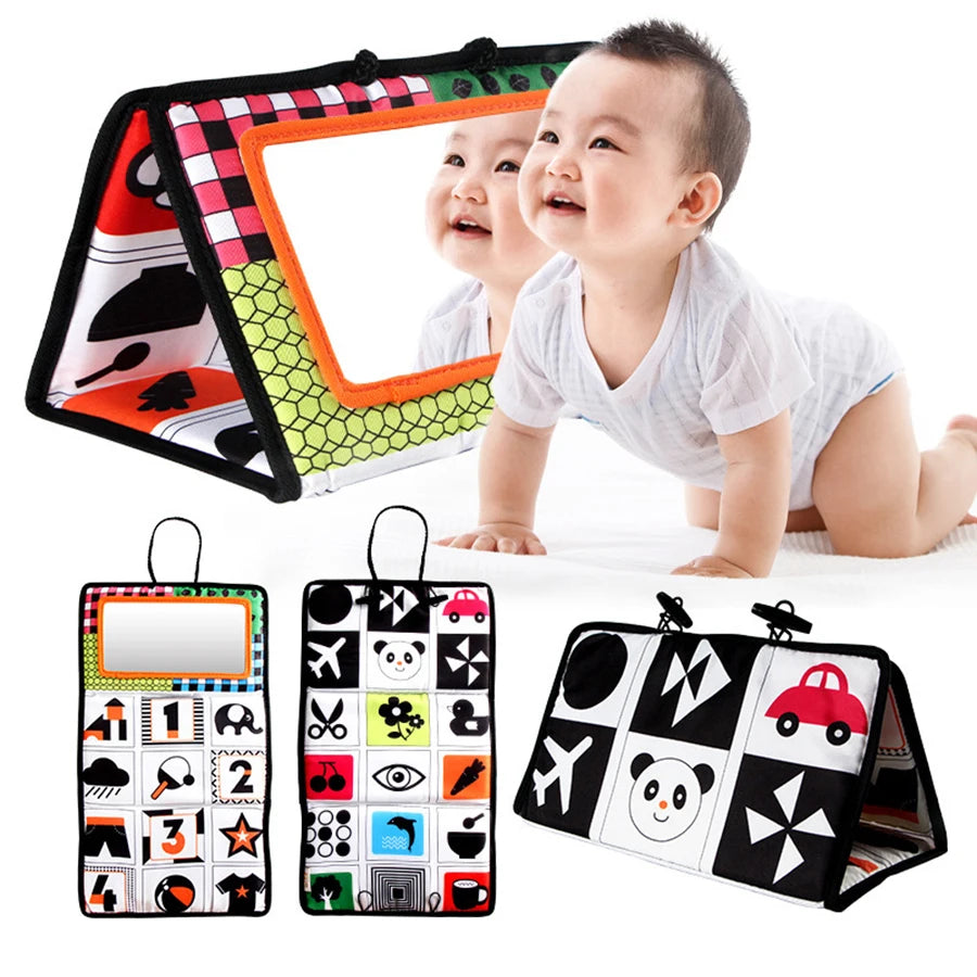 Infant Activity Soft Book – Visual Development & Tummy Time Toy for Toddlers