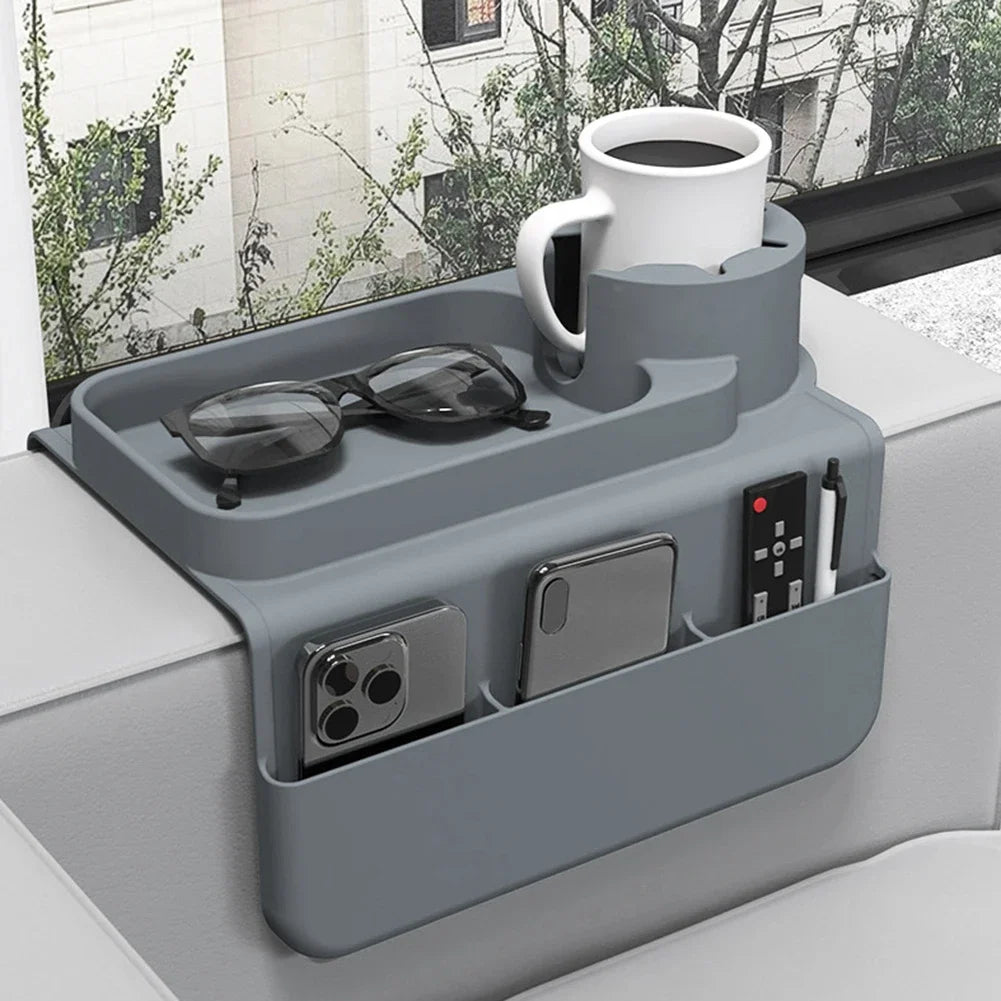 Silicone Couch Cup Holder Tray