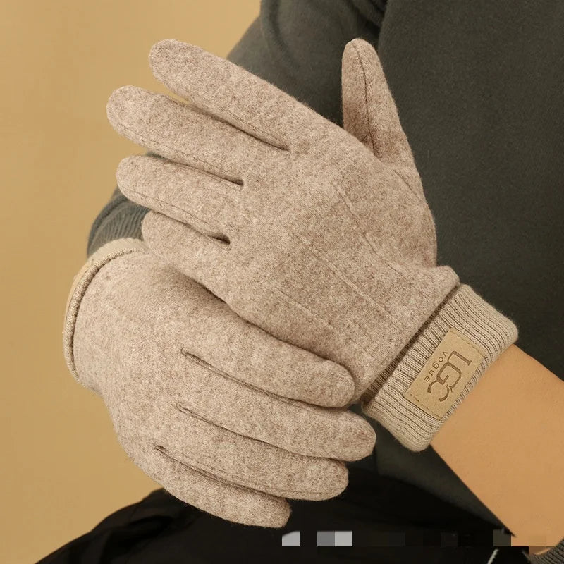Winter Cashmere Gloves for Women Warm Touch Screen