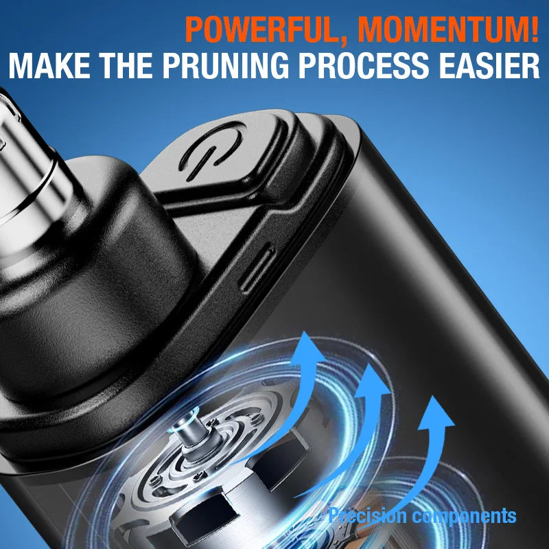 Portable Mini LED Display Nasal Hair Trimmer with Type-C Charging