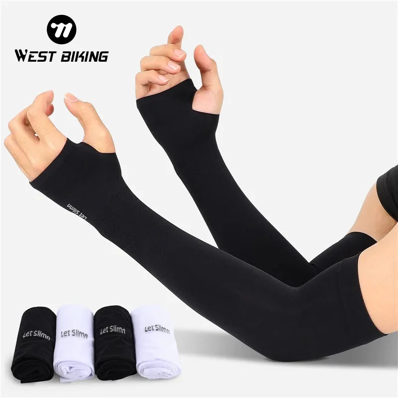 Pair Cycling Arm Sleeves Sun