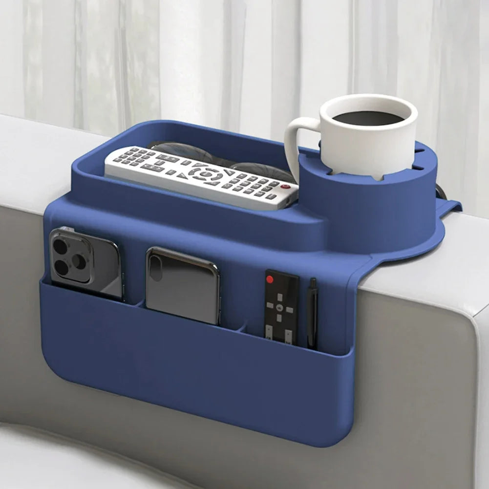 Silicone Couch Cup Holder Tray