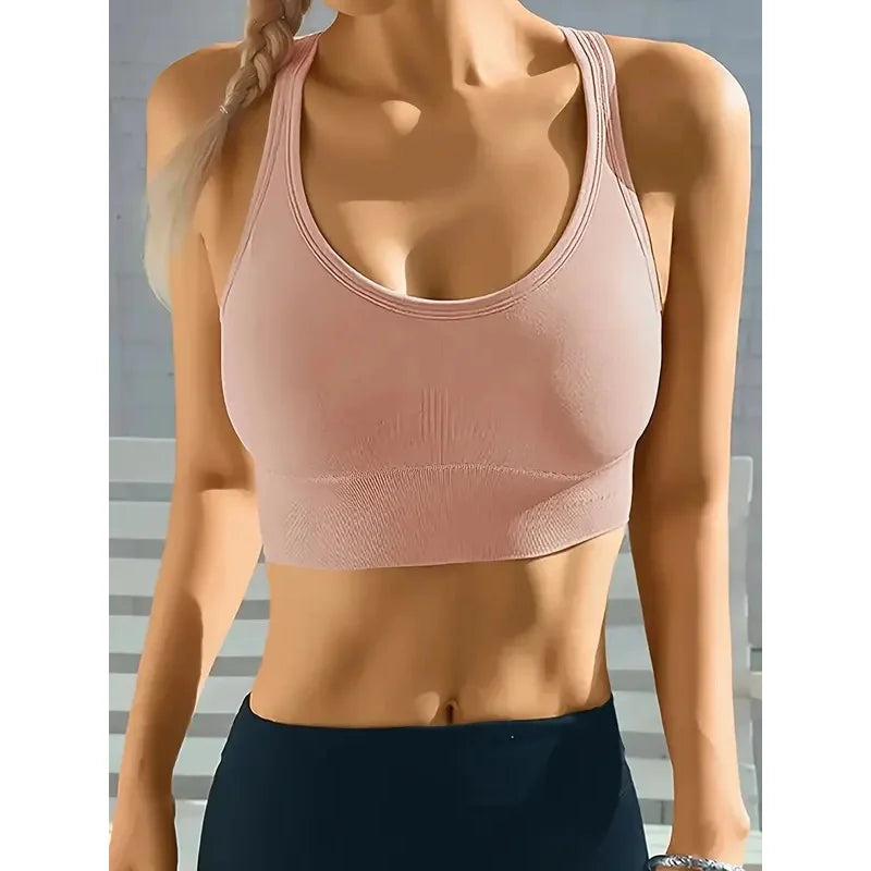 Sports Seamless Comfy & Breathable Push Up Yoga Tank Bra
