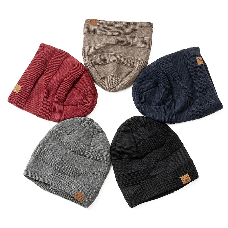 Warm Fur-Lined Casual Beanie