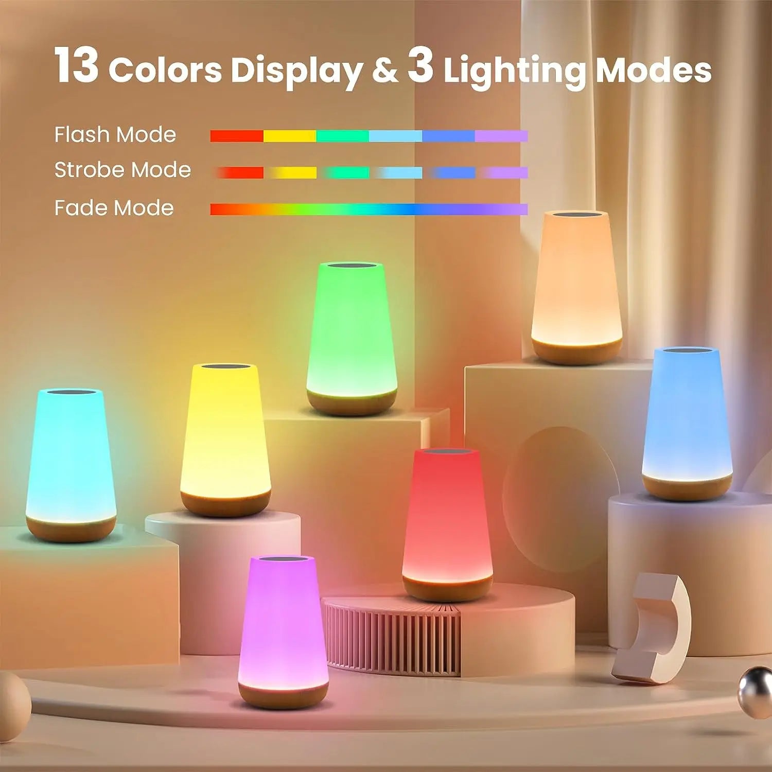 13 Color Changing Night Light Remote Control
