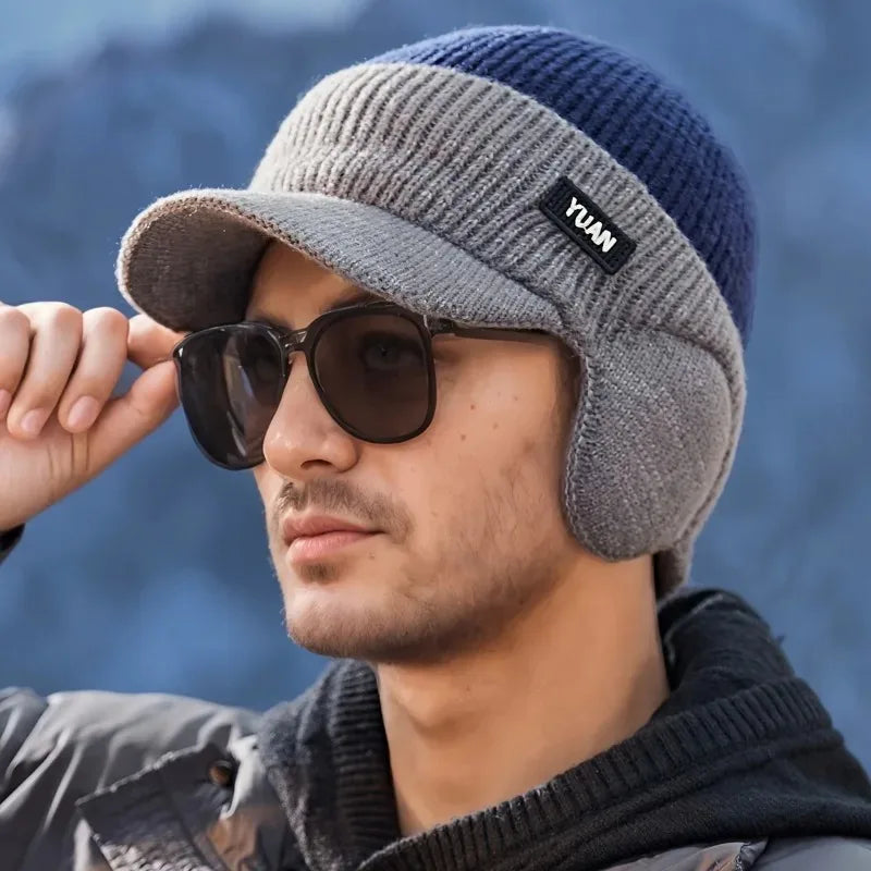 Men’s Dual-Tone Knit Baseball Cap