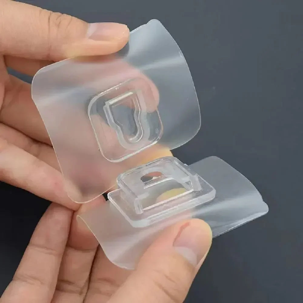 Double-Sided Transparent Wall Hooks