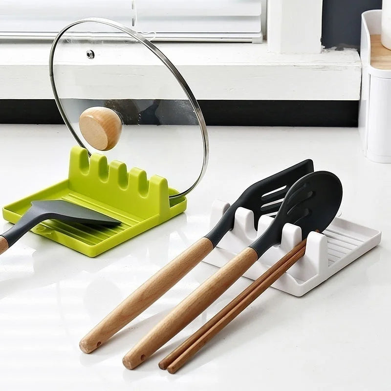 Kitchen Utensil & Spoon Rest Holder - Multi-Function Organizer