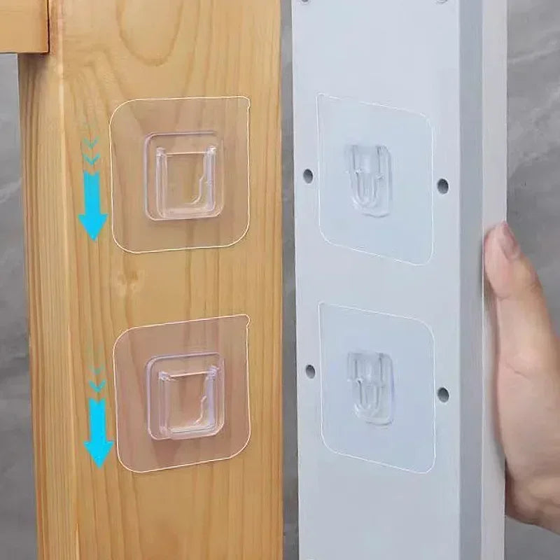 Double-Sided Transparent Wall Hooks