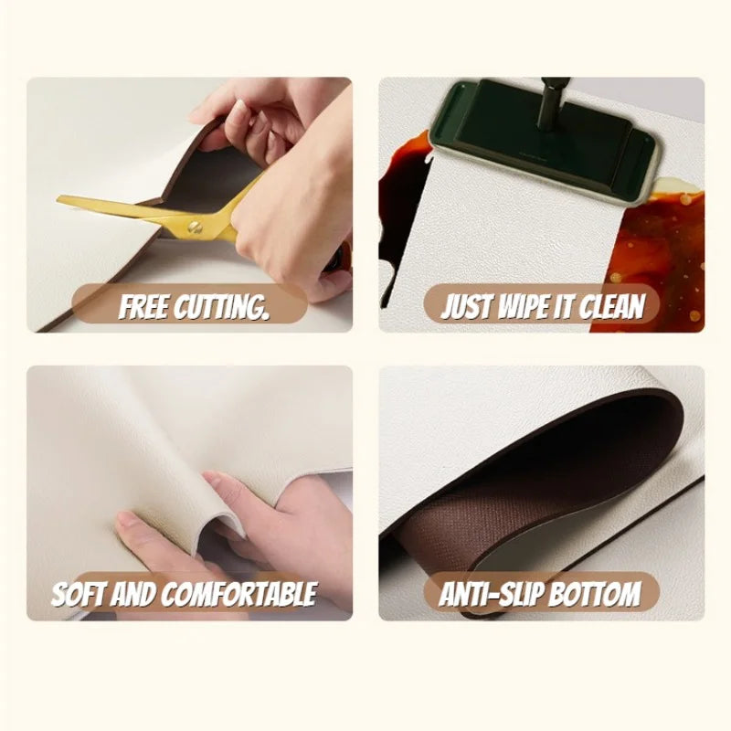 Light Luxury Simple Decorate Kitchen Carpet L-shaped